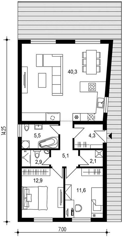 314-projetk-chaty-podorys