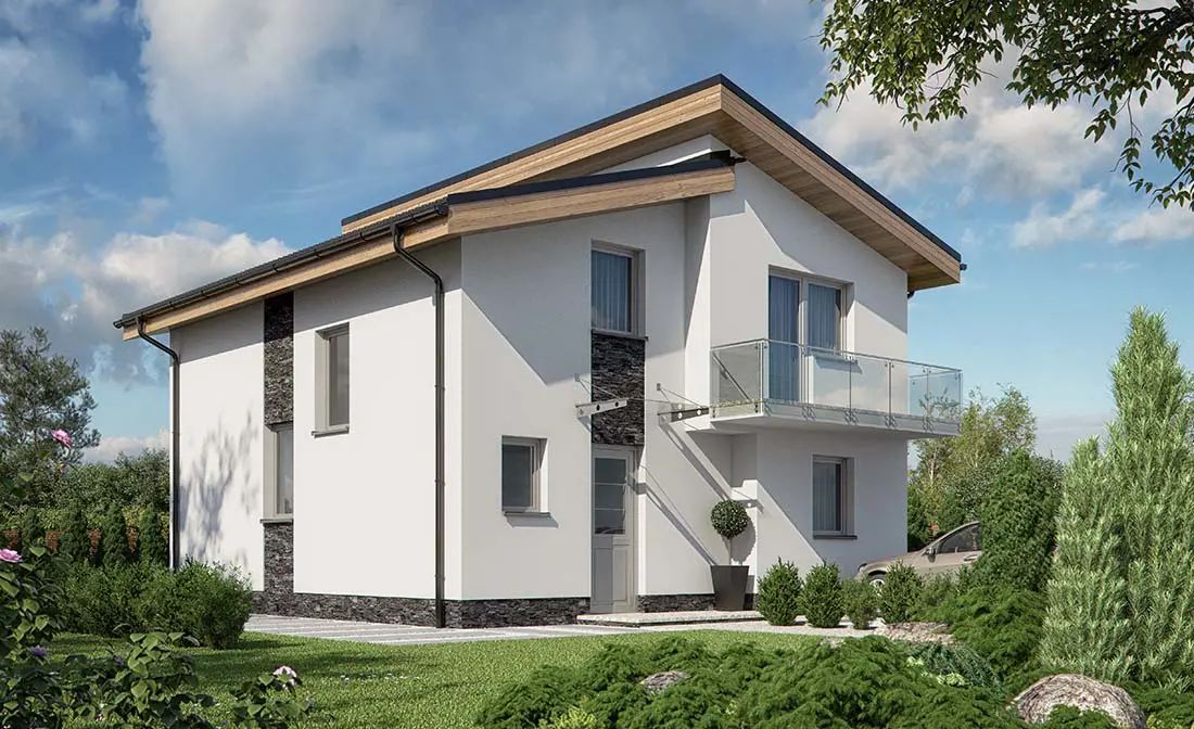Menší dom s pultovou strechou RD 202