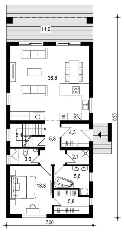 archdom-203-moderny-uzky-projekt-prizemie