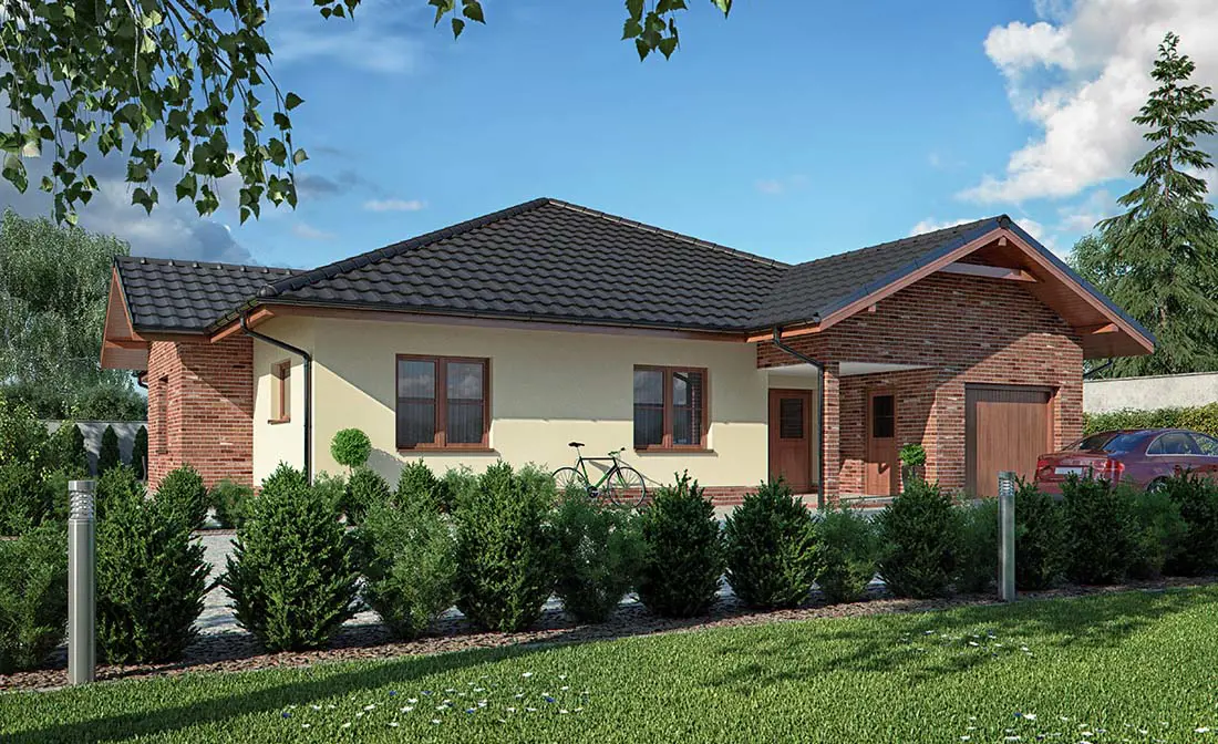Veľký Bungalov s garážou RD 301