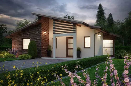 Prízemný dom - Bungalov RD 302